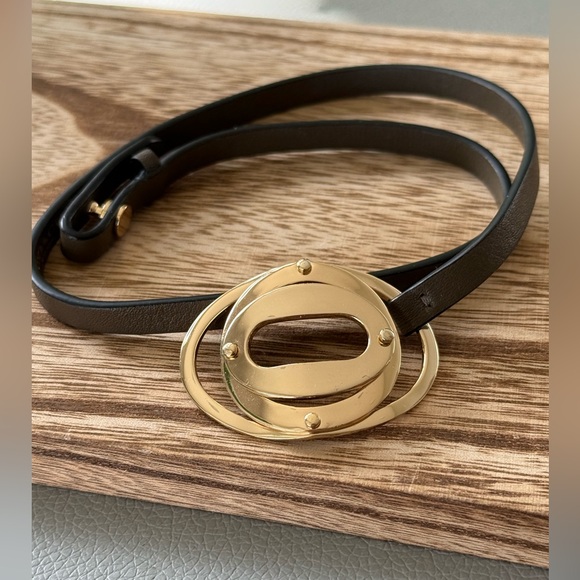 Coach Leather Gold Tone Wrap Bracelet - Picture 1 of 16